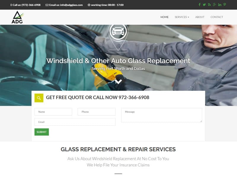 Auto glass windshield repair