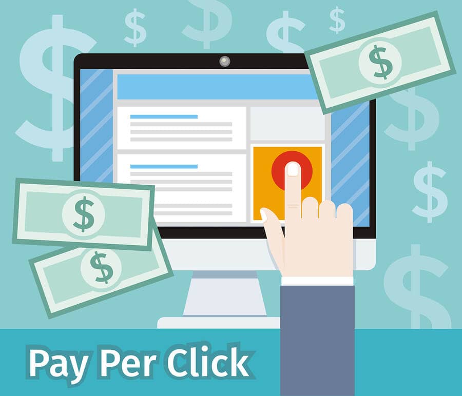 Pay per click internet advertising model